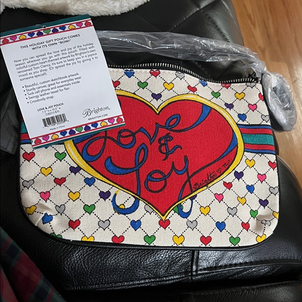 Brighton Multicolor Heart Pouch